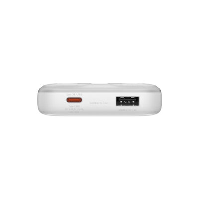 Baseus Comet Series powerbank with display 10000mAh 22.5W - white + USB-A - USB-C cable
