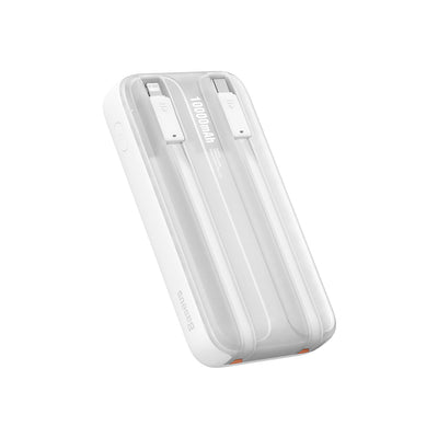 Baseus Comet Series powerbank with display 10000mAh 22.5W - white + USB-A - USB-C cable