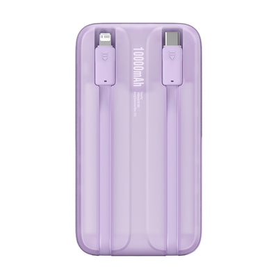 Baseus Comet Series powerbank with display 10000mAh 22.5W - purple + USB-A / USB-C cable