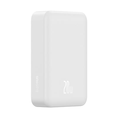Baseus Magnetic Mini 20000 mAh 20W power bank - white + USB-C / USB-C cable