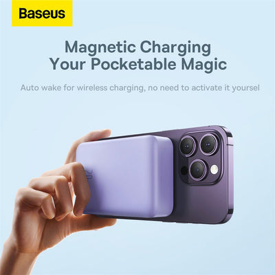 Baseus Magnetic Mini 20000 mAh 20W Powerbank - purple + USB-C / USB-C cable