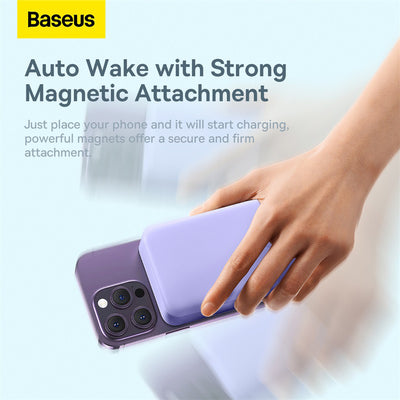Baseus Magnetic Mini 20000 mAh 20W Powerbank - purple + USB-C / USB-C cable