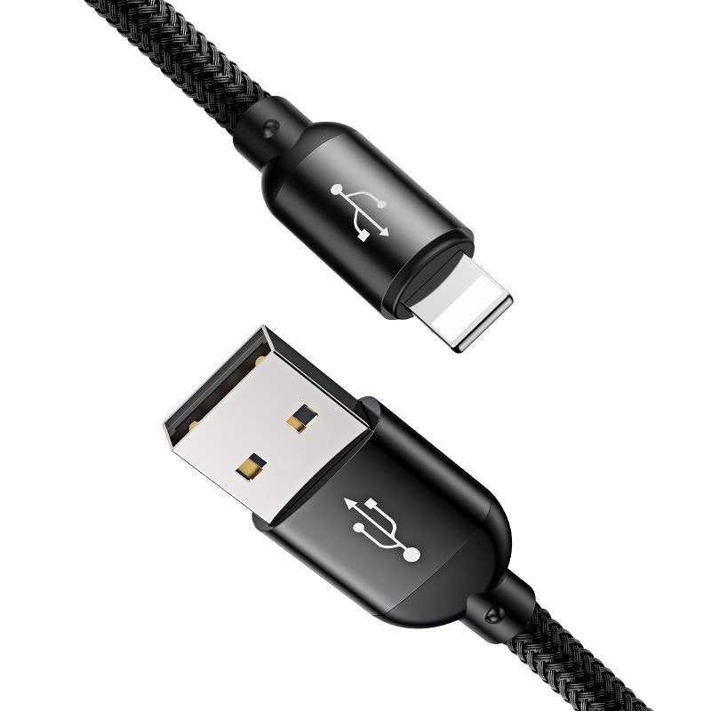 Baseus Rapid USB Cable 3in1 Type C / Lightning / Micro 3A 1,2M - Black - Product Image 5