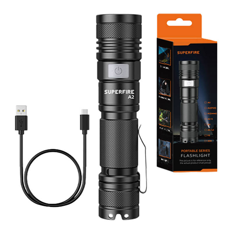 Flashlight Superfire A2, 650lm, USB - Product Image 1