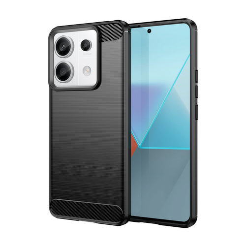 Carbon Case for Xiaomi Redmi Note 13 Pro+ - black — Hurtel