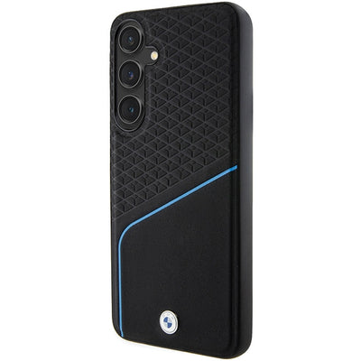 BMW BMHMS24M23RDCLK S24+ S926 black/black hardcase Signature Leather Textured & Line MagSafe