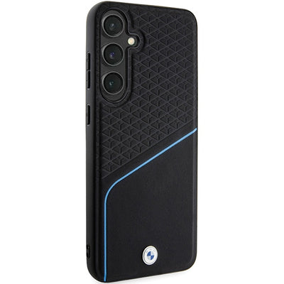 BMW BMHMS24M23RDCLK S24+ S926 black/black hardcase Signature Leather Textured & Line MagSafe