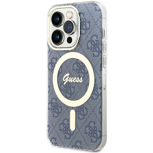 Guess IML 4G MagSafe case for iPhone 15 Pro - blue