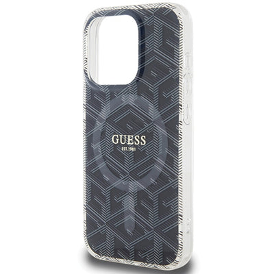Guess IML GCube MagSafe case for iPhone 15 Pro - black