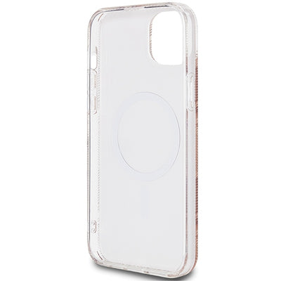 Guess IML GCube MagSafe case for iPhone 15 Plus / 14 Plus - brown