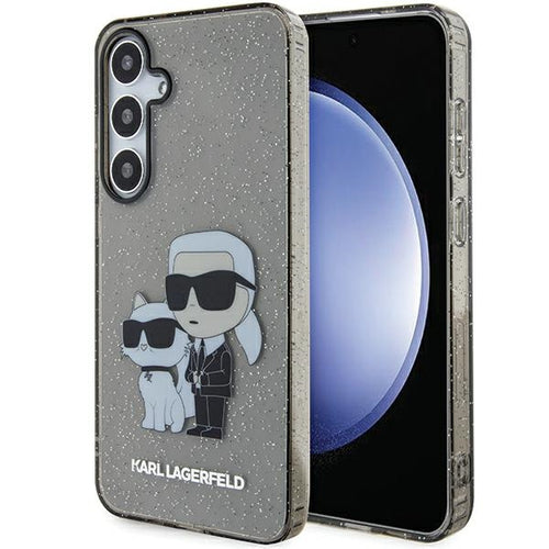 Karl Lagerfeld KLHCS24MHNKCTGK S24+ S926 black/black hardcase Glitter Karl&Choupette