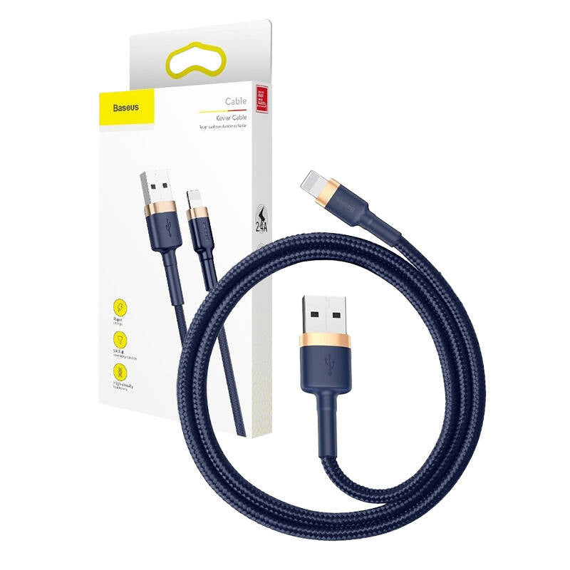 Baseus Cafule Lightning cable 2.4A 1m (Gold+Dark blue) - Product Image 11