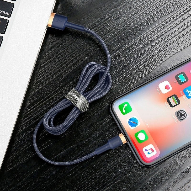 Baseus Cafule Lightning cable 1.5A 2m (Gold+Dark blue) - Product Image 6