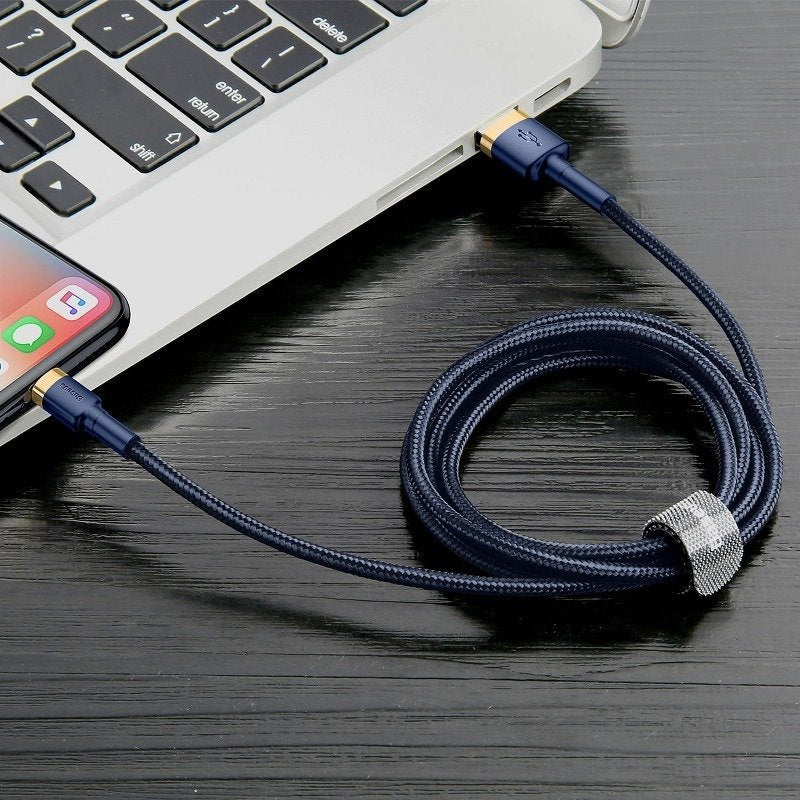 Baseus Cafule Lightning cable 1.5A 2m (Gold+Dark blue) - Product Image 7