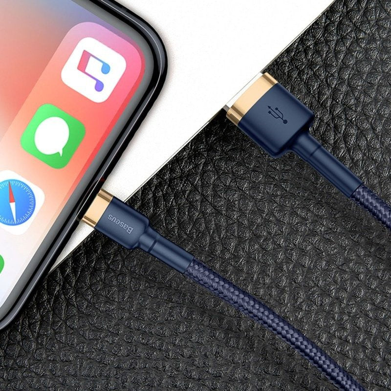 Baseus Cafule Lightning cable 1.5A 2m (Gold+Dark blue) - Product Image 8