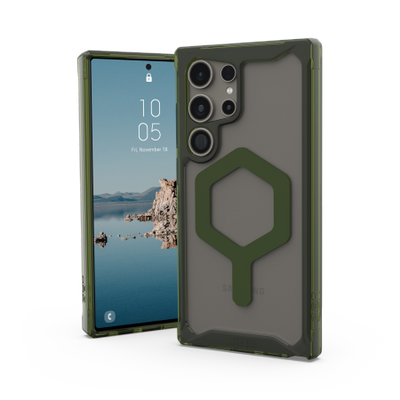 UAG Plyo Pro Magnet case for Samsung Galaxy S24 Ultra 5G with magnetic module - transparent green