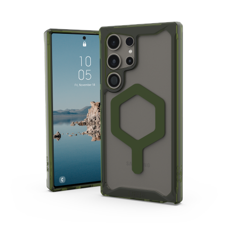 UAG Plyo Pro Magnet case for Samsung Galaxy S24 Ultra 5G with magnetic module - transparent green