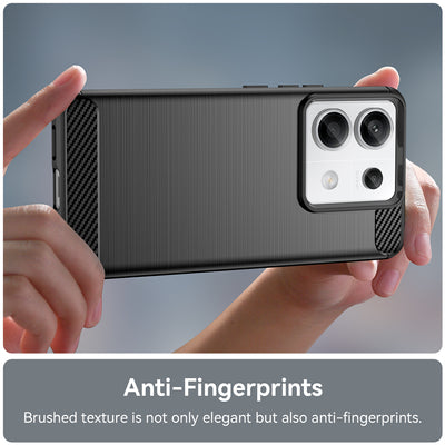 Carbon Case for Xiaomi Redmi Note 13 5G - black — Hurtel