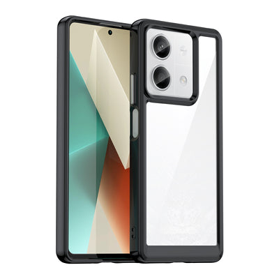 Outer Space Case with gel frame for Xiaomi Redmi Note 13 5G - black — Hurtel