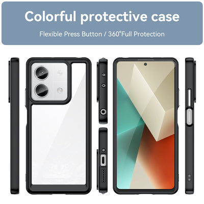 Outer Space Case with gel frame for Xiaomi Redmi Note 13 5G - black — Hurtel