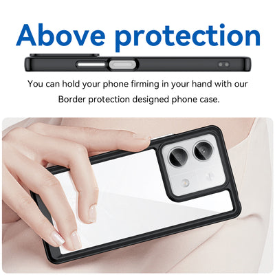 Outer Space Case with gel frame for Xiaomi Redmi Note 13 5G - black — Hurtel