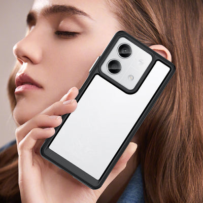Outer Space Case with gel frame for Xiaomi Redmi Note 13 5G - black — Hurtel