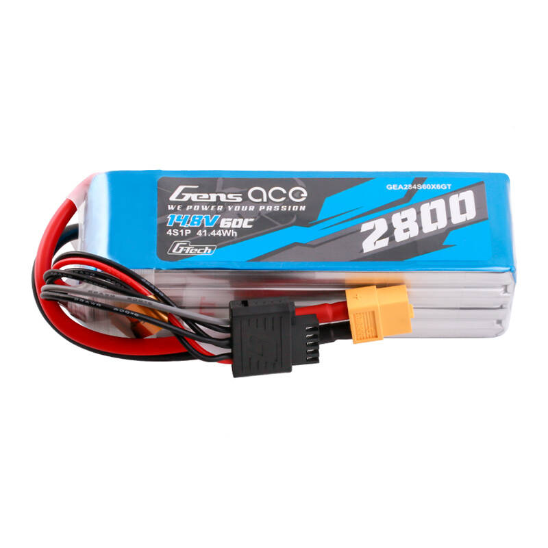 Gens ace G-Tech Soaring 2800mAh 14.8V 60C 4S1P LiPo XT60 - Image 1