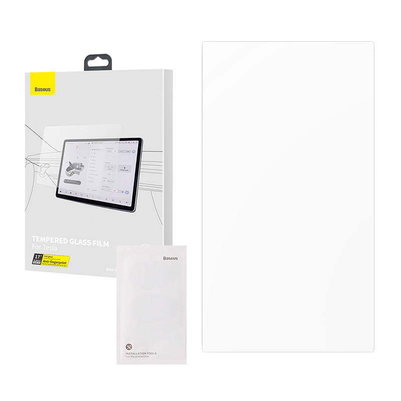 Tempered Glass Baseus Crystal 0.3mm for Tesla model X/S 17'' - Image 1