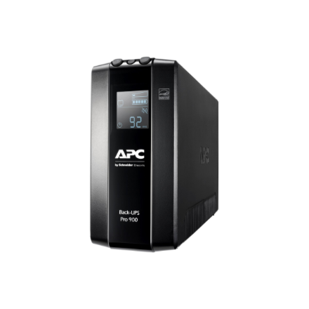 Schneider Electric APC Back-UPS Pro, Tower, 6x IEC C13 outlets, AVR, LCD, user-replaceable battery | BR900MI | 900 VA |
