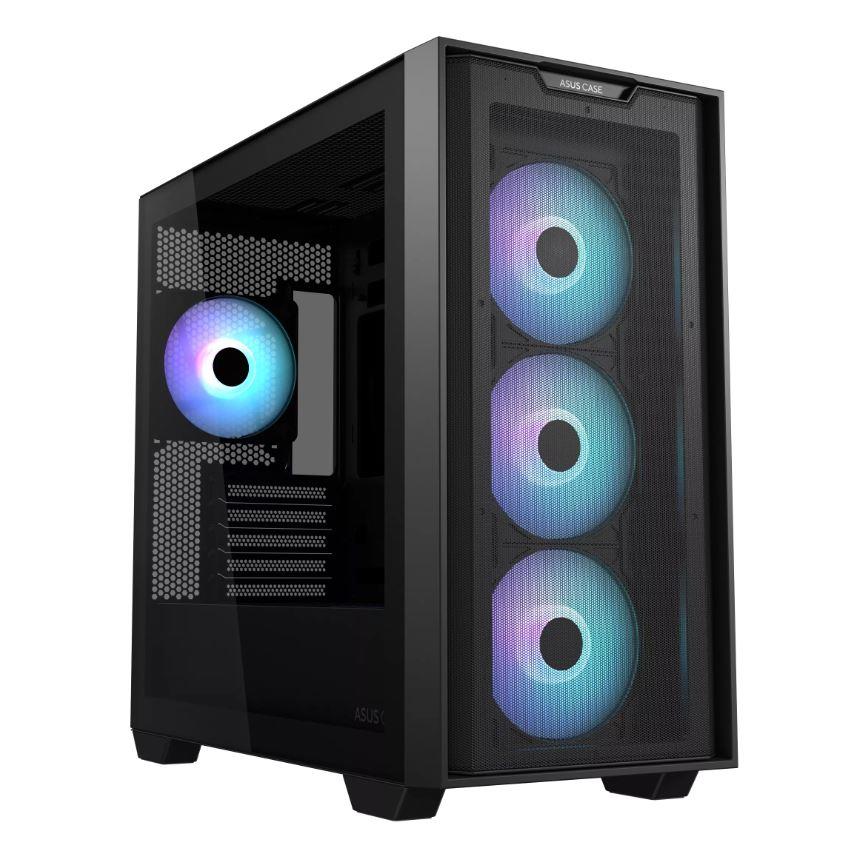 Case ASUS A21 PLUS MidiTower Case product features Transparent panel Not included MicroATX MiniITX Colour Black A21PLUSTGARGBBLACK