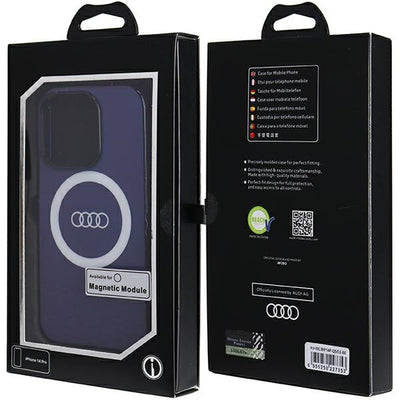 Audi IML Big Logo MagSafe case for iPhone 14 Pro - blue