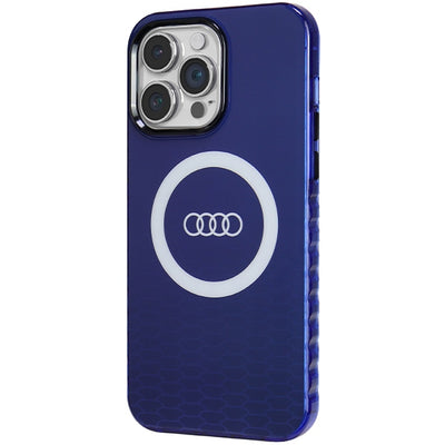 Audi IML Big Logo MagSafe case for iPhone 14 Pro Max - blue