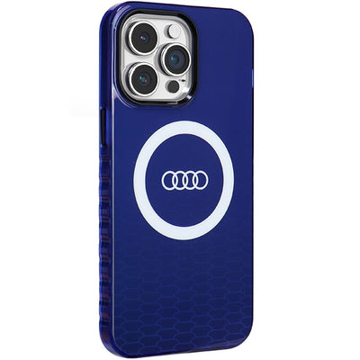 Audi IML Big Logo MagSafe case for iPhone 14 Pro Max - blue