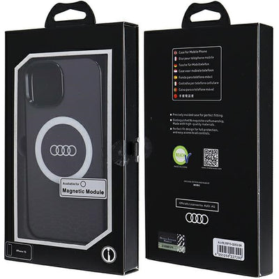 Audi IML Big Logo MagSafe case for iPhone 15 / 14 / 13 - black