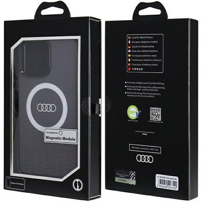 Audi IML Big Logo MagSafe case for iPhone 15 Pro Max - black