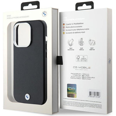 BMW Signature Wrapped Metal MagSafe case for iPhone 14 Pro - black