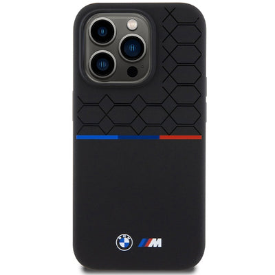 BMW M Silicone Pattern MagSafe case for iPhone 15 Pro - black