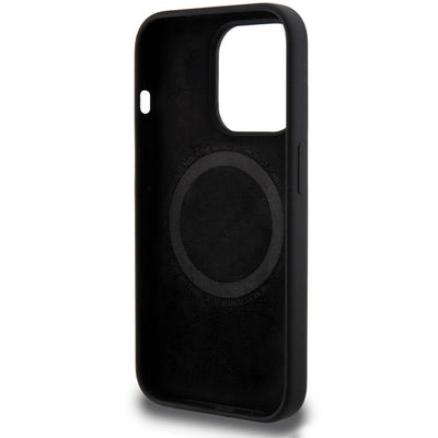 BMW M Silicone Pattern MagSafe case for iPhone 15 Pro - black