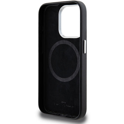 BMW Signature Wrapped Metal MagSafe case for iPhone 15 Pro - black