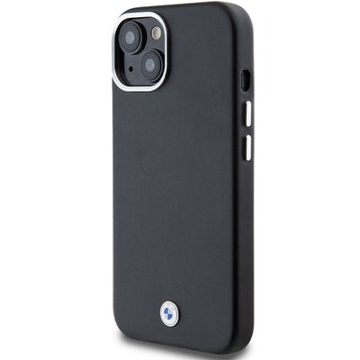 BMW Signature Wrapped Metal MagSafe Case for iPhone 15/14/13 - Black