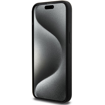 BMW M Silicone Pattern MagSafe case for iPhone 15 Pro Max - black