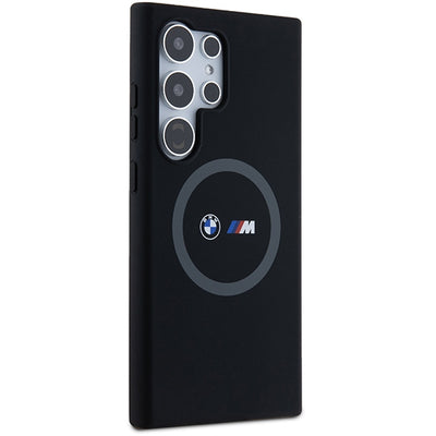 BMW M Silicone Printed Ring MagSafe case for Samsung Galaxy S24 Ultra - black