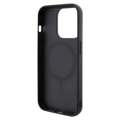 Guess GCube Stripes MagSafe case for iPhone 15 Pro Max - black