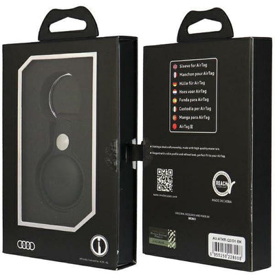 Audi Synthetic Leather AirTag case - black