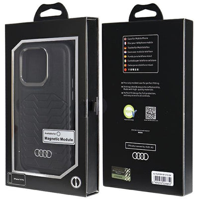Audi Synthetic Leather case with MagSafe for iPhone 14 Pro - black