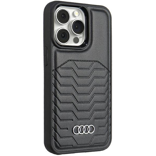 Audi Synthetic Leather case with MagSafe for iPhone 15 Pro - black
