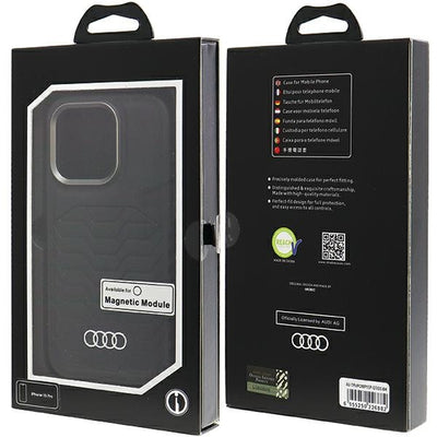 Audi Synthetic Leather case with MagSafe for iPhone 15 Pro - black