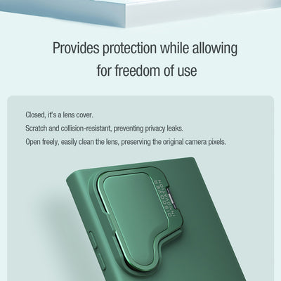Nillkin CamShield Silky Prop Silicone Case for Samsung Galaxy S24 Ultra - black