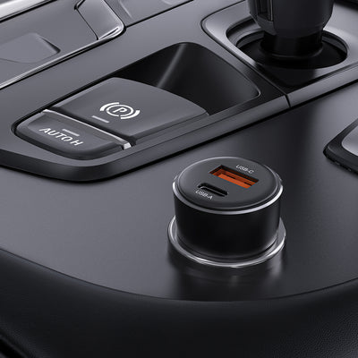 Acefast B12 car charger 60W USB-A / USB-C - black