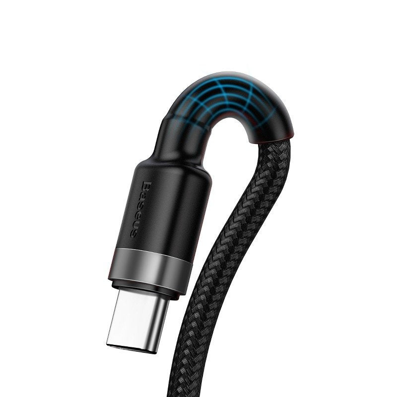 Baseus Cafule USB-C Cable Huawei SuperCharge, QC 3.0, 5A 1m (Black+Gray) - Product Image 7